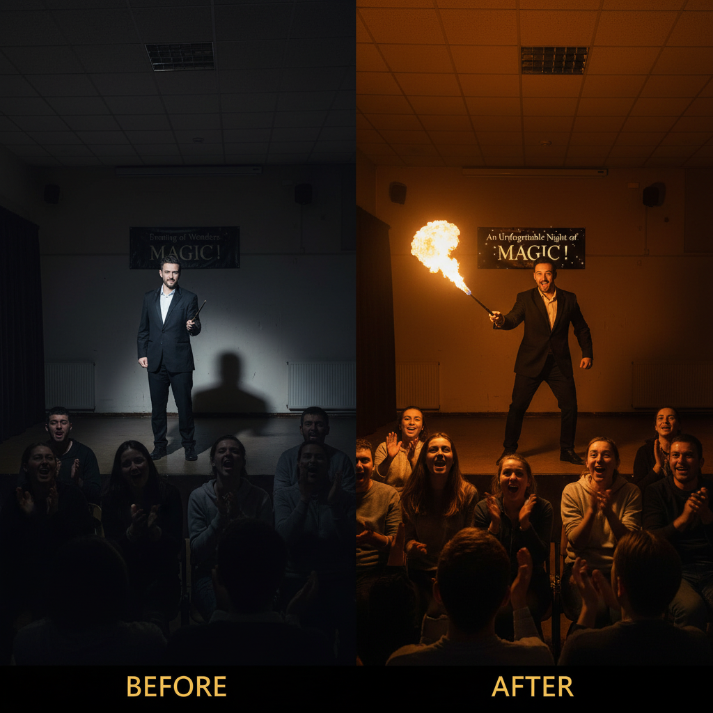 Cosplay Electronic Fire Flasher Magic Wands Magic Trick Professional Flame Lighter Device Props Magicians Accessories Magia Game