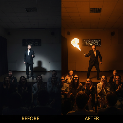 Cosplay Electronic Fire Flasher Magic Wands Magic Trick Professional Flame Lighter Device Props Magicians Accessories Magia Game